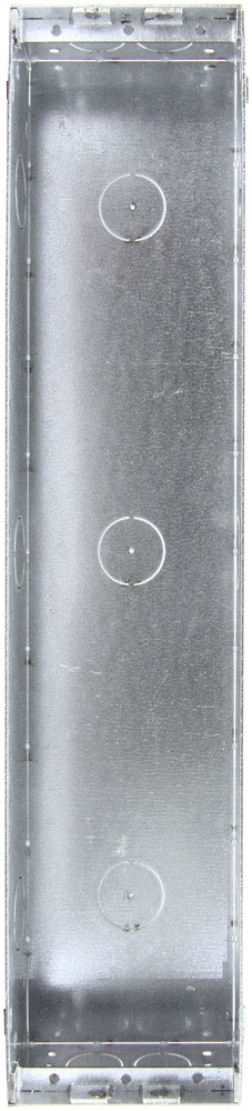 Scatola incasso antistrappo acciaio 3 moduli 82x369x50 mm per installazioni elettriche