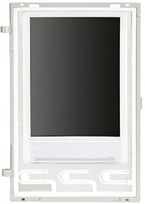 Display 3,5 per moduli audio/video con tasti retroilluminati e ingresso apriporta configurabile