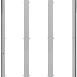 Cornice parapioggia 9M(3x3) Pixel grigio