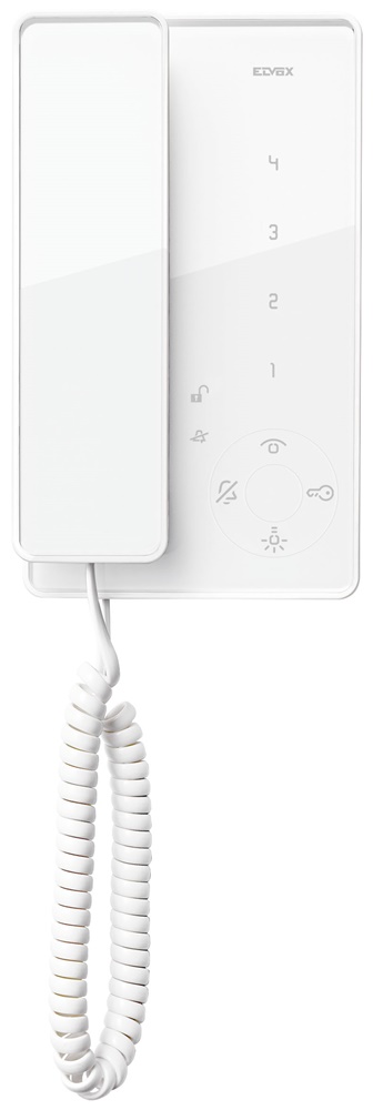 Citofono Tab con microtelefono bianco