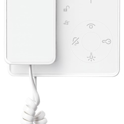 Citofono Tab con microtelefono bianco