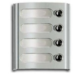 Modulo con 4 tasti grigio luce 
