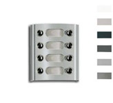 Modulo con 8 tasti grigio luce