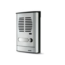 Placca audio parete 1 puls. grigio luce