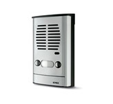 Placca audio parete 2 puls. grigio luce