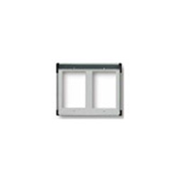 Cornice per 2 moduli 2x1 grigio luce