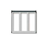 Cornice per 6 moduli 3x2 grigio luce