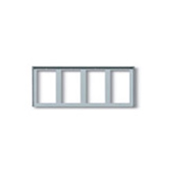 Cornice per 8 moduli 4x2 grigio luce