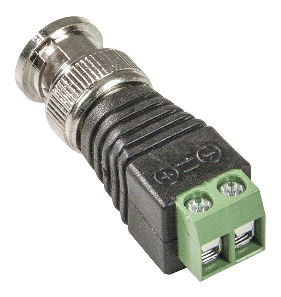 Connettore BNC maschio con morsetti