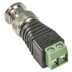 Connettore BNC maschio con morsetti