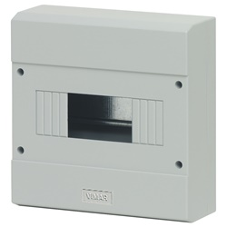 Calotta parete 8 moduli IP40 grigio RAL 7035 senza portello per installazioni elettriche