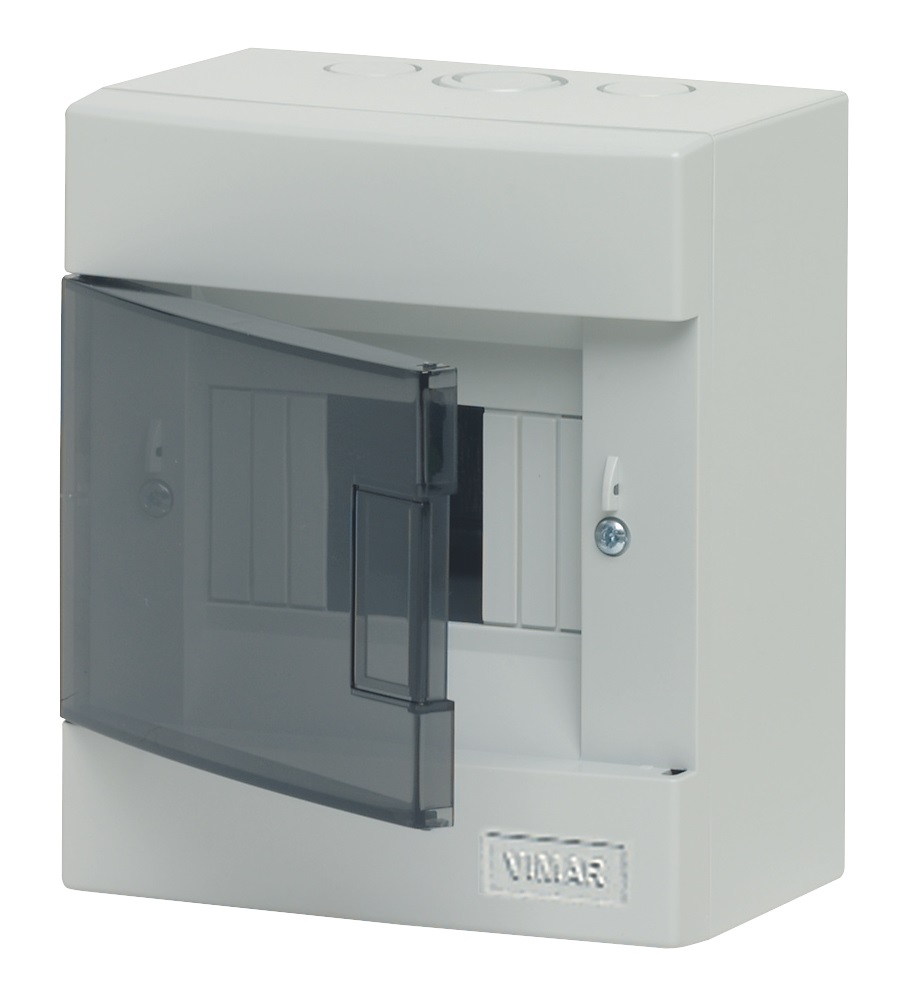 Centralino parete 5M IP40 +PT grigio