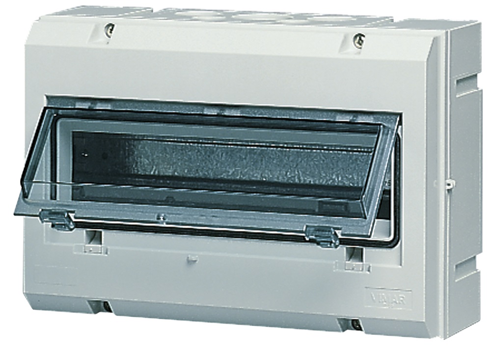 Centralino parete 12M IP55 +PT grigio