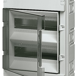 Centralino parete 24M IP55 +PT grigio