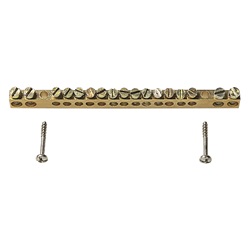 Morsettiera ottone 17 fori