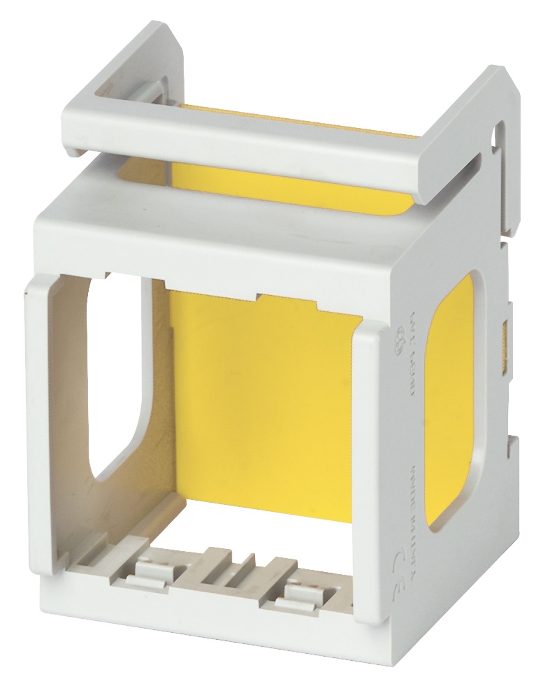 Supporto 2 moduli guida DIN 35mm per apparecchi Eikon Arké Plana grigio RAL 7035