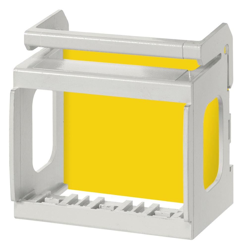 Supporto 3 moduli per guida DIN 60715 TH35 per apparecchi Eikon Arké Plana grigio RAL 7035