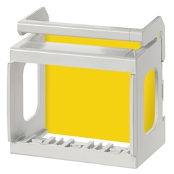 Supporto 3 moduli per guida DIN 60715 TH35 per apparecchi Eikon Arké Plana grigio RAL 7035