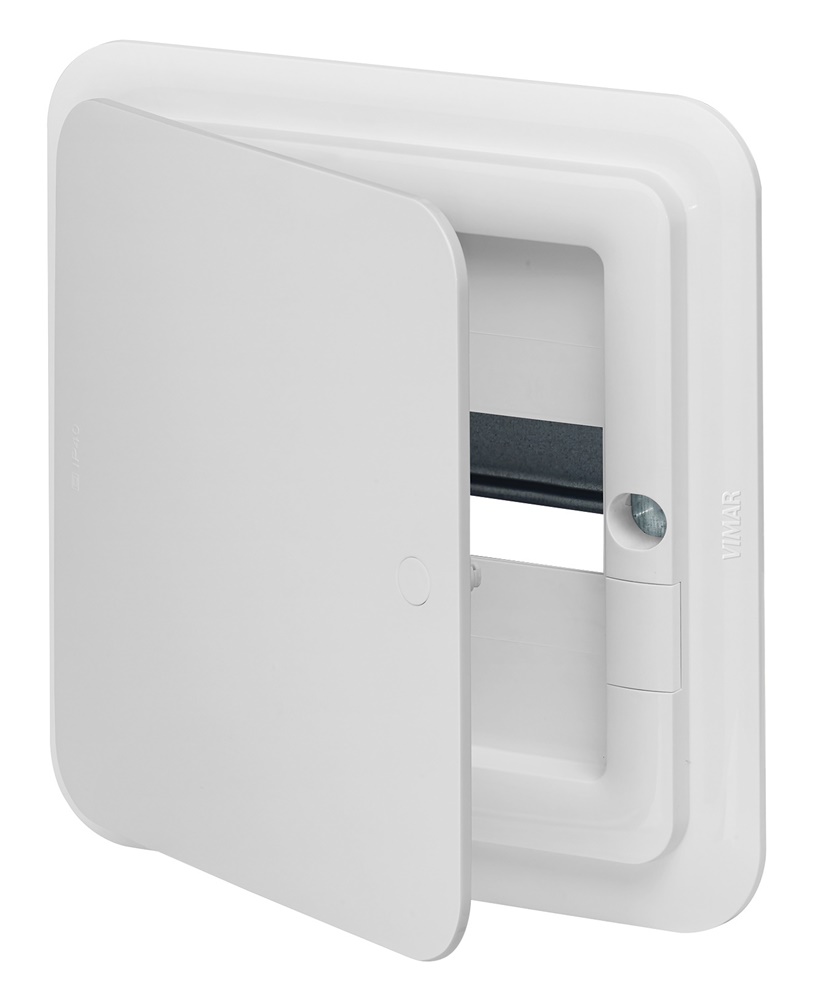 Centralino estetico incasso 8 moduli IP40 bianco con guida DIN per installazioni elettriche interne