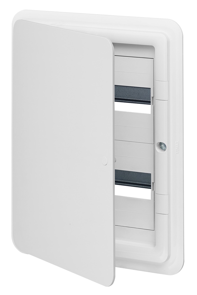 Centralino estetico incasso 24 moduli bianco IP40 con guida DIN per impianti elettrici