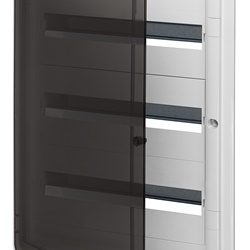 Centralino estetico incasso 54 moduli IP40 guida DIN portello fumé
