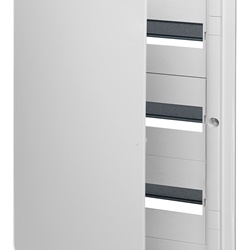 Centralino estetico incasso 54 moduli IP40 bianco con guida DIN per impianti elettrici