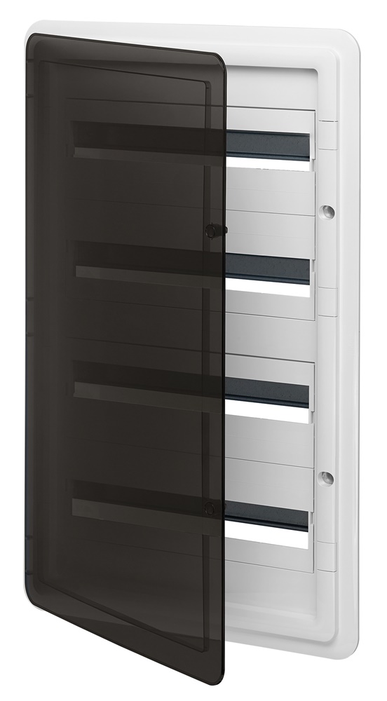 Centralino estetico incasso 72 moduli IP40 portello fumé guida DIN TH35
