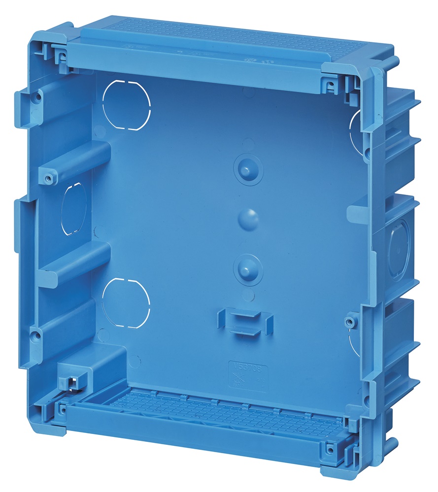 Scatola incasso centralino estetico 8 moduli azzurro per pareti muratura 228x238x80 mm