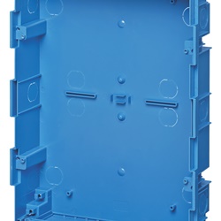 Scatola incasso centralino estetico 24 moduli azzurro per pareti muratura