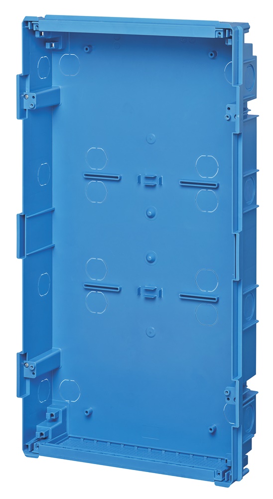 Scatola da incasso centralino estetico 36 moduli azzurro per pareti muratura