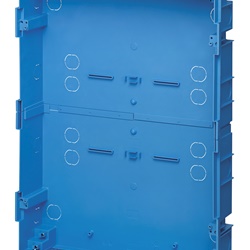 Scatola incasso centralino estetico 54 moduli azzurro per pareti muratura