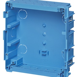 Scatola incasso centralino 8 moduli azzurro per pareti leggere 228x238x80 mm