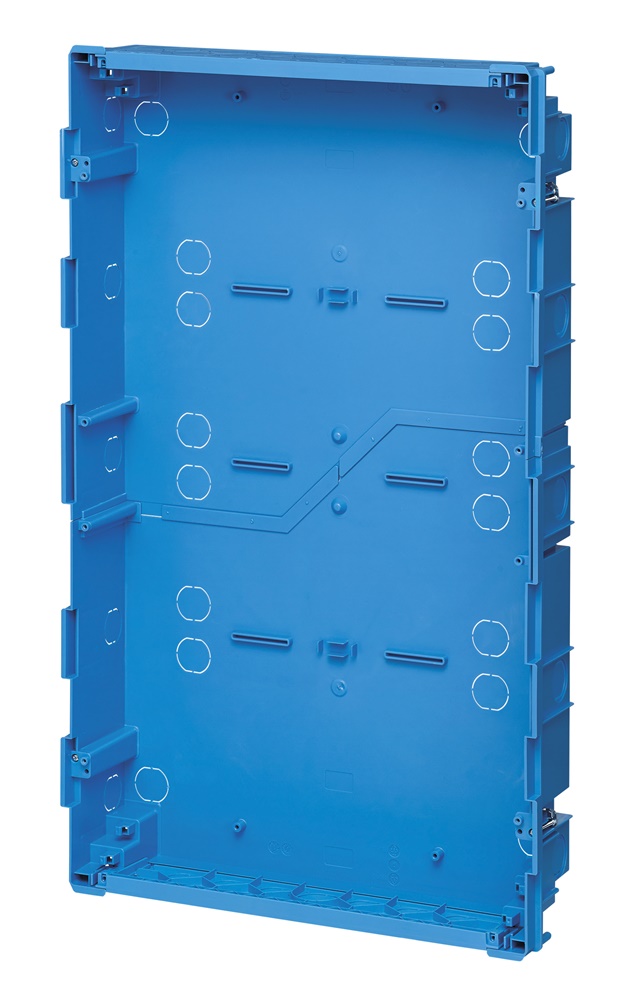 Scatola incasso centralino 72 moduli pareti leggere azzurro 426x723x100 mm