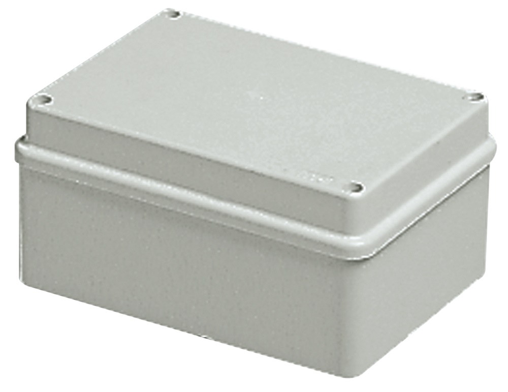 Scatola derivazione IP56 150x110x70 mm pareti lisce coperchio cieco acciaio inox uso parete grigio RAL 7035