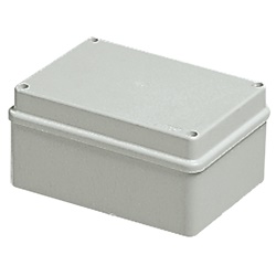 Scatola derivazione IP56 150x110x70 mm pareti lisce coperchio cieco acciaio inox uso parete grigio RAL 7035