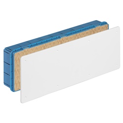 Scatola derivazione incasso 479x154x70 mm coperchio bianco viti fissaggio isolamento 650°C