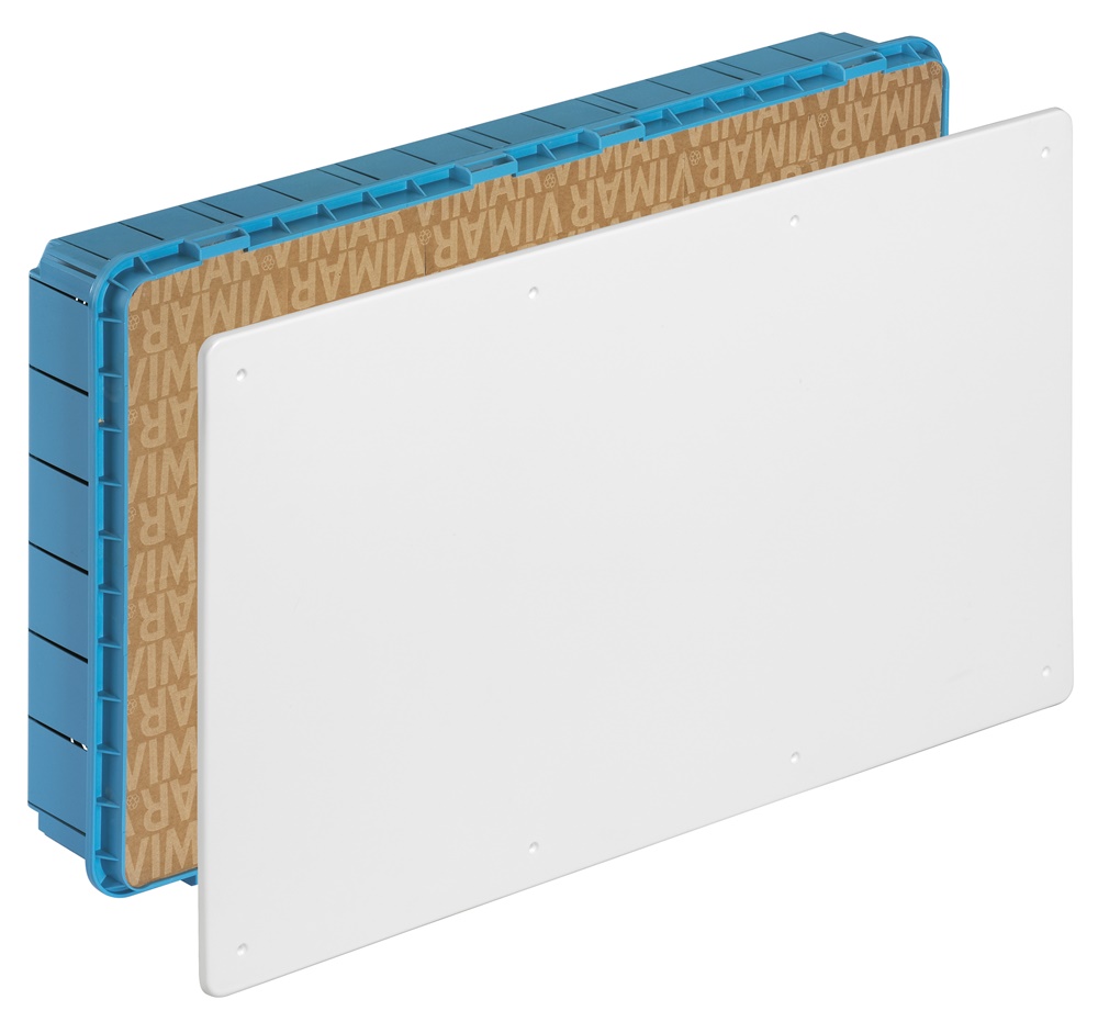 Scatola derivazione incasso 515x292x80 mm coperchio bianco 5 separatori fissaggio elettrico GW 650°C