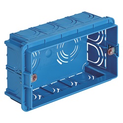 Scatola da incasso rettangolare unificata 4 moduli azzurro