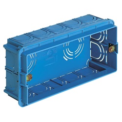 Scatola incasso rettang. 5M azzurro