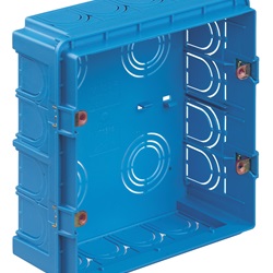 Scatola incasso rettangolare 8M azzurro 