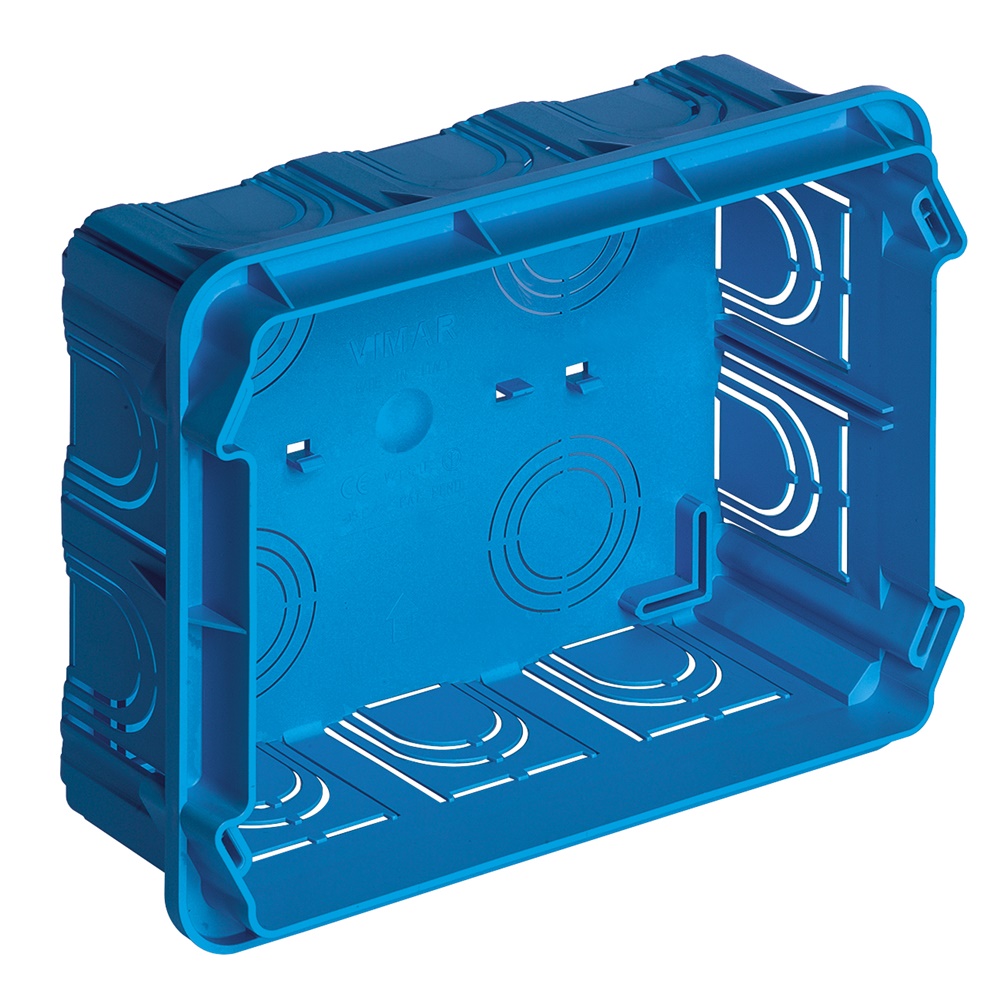 Scatola incasso rettang. 12-14M azzurro
