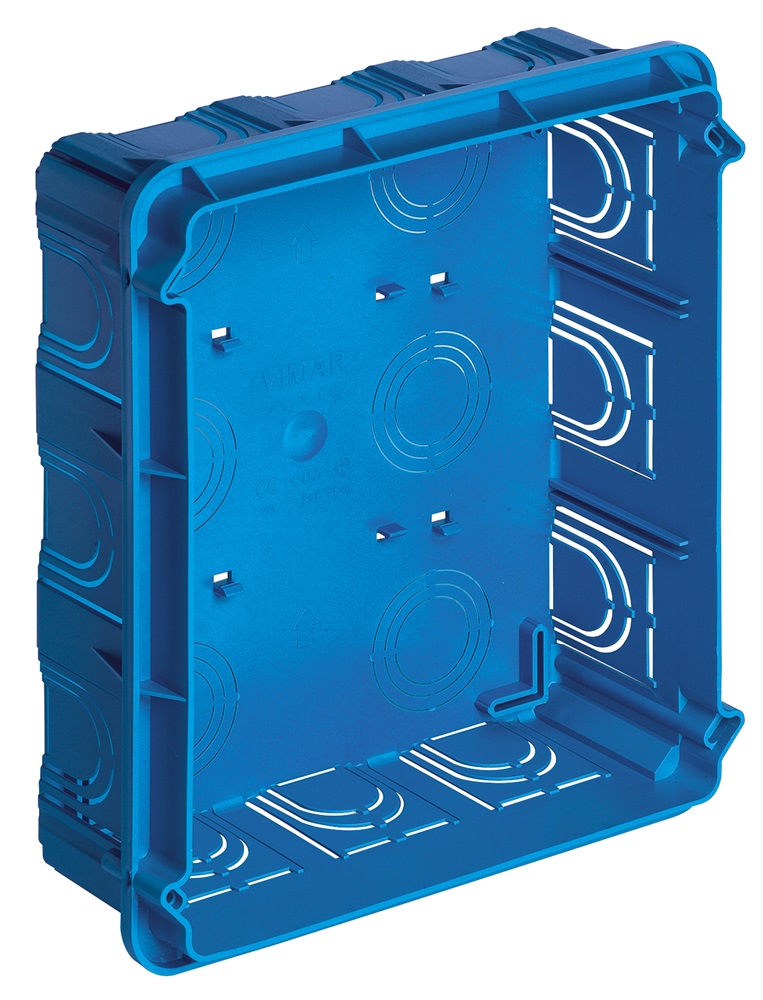 Scatola incasso rettangolare 18-21M azzurro
