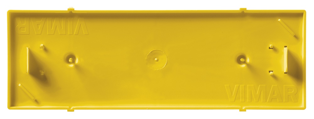 Coperchio antimalta protettivo giallo per scatole incassate 6 moduli