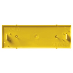 Coperchio antimalta protettivo giallo per scatole incassate 6 moduli