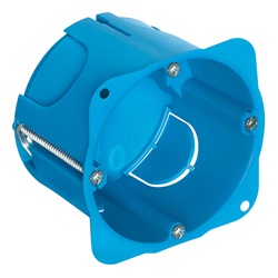 Scatola inc. rotonda p/leggere azzurro 