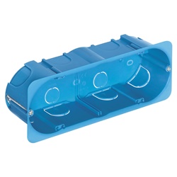 Scatola incasso 6-7 moduli per pareti leggere azzurra GW 850 °C