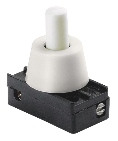 Interruttore a pulsante 1P 2[32]A 250V con ghiera montata collo 8 mm uso elettrico industriale