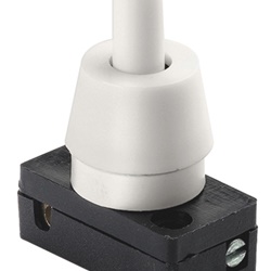 Interruttore a pulsante 1P 2[32]A 250V con ghiera e ranella montate per uso elettrico