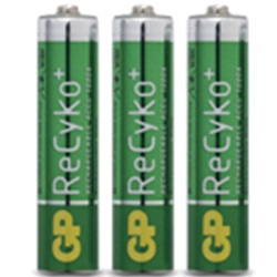 Tre batterie ricaric. Ni-MH 1,2V 800mAh 