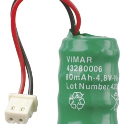 Batteria ricaricabile Ni-MH 4,8V 80mAh ricambio per torce elettroniche